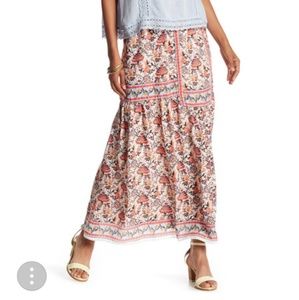 Max Studio Floral Maxi Skirt